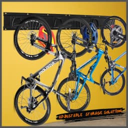 HORUSDY Bike Storage Rack Bike Racks Helmets Hooks Wall Mounted Capacity 600lbs