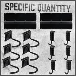 HORUSDY Bike Storage Rack Bike Racks Helmets Hooks Wall Mounted Capacity 600lbs