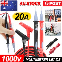New 1000V 20A Digital Multimeter Multi Meter Test Lead Probe Pen Cable 1pair