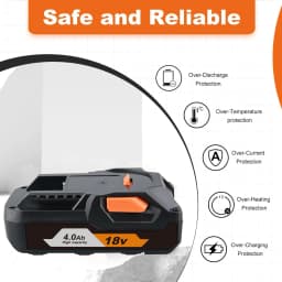 1/2/4Pcs 4.0Ah R840085 Replace for RIDGID 18V Li-ion Battery Pin R840087 L1815R L1850R R840083 Suit for 18v Cordless Power Tools