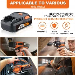 1/2/4Pcs 4.0Ah R840085 Replace for RIDGID 18V Li-ion Battery Pin R840087 L1815R L1850R R840083 Suit for 18v Cordless Power Tools