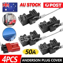 4pcs Dust Cap Black Anderson Plug Cover Style Connectors 50AMP Battery Caravan