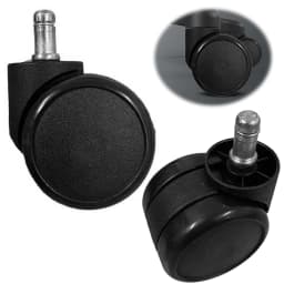 5PCS Office Chair Casters 60mm Universal Rolling Casters Wear Resist Mute Swivel Caster Replacemen Furniture Wheels Roller
