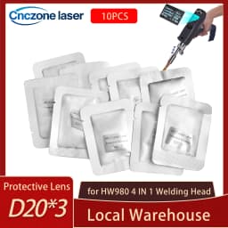 Fiber Laser Welder Focusing Lens D20x4.5 F150 F600 F800 for SUP23T HW980 4 IN 1 Laser Welding Head Parts for Welding/Cleaning