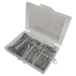 230PCS Stainless Steel Cotter Pin Assortment Set 6 Sizes Split Pins Spring Kit