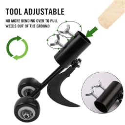 Weed Puller Tool with Wheels, Stand Up Weeding Tools for Garden Patio Backyard