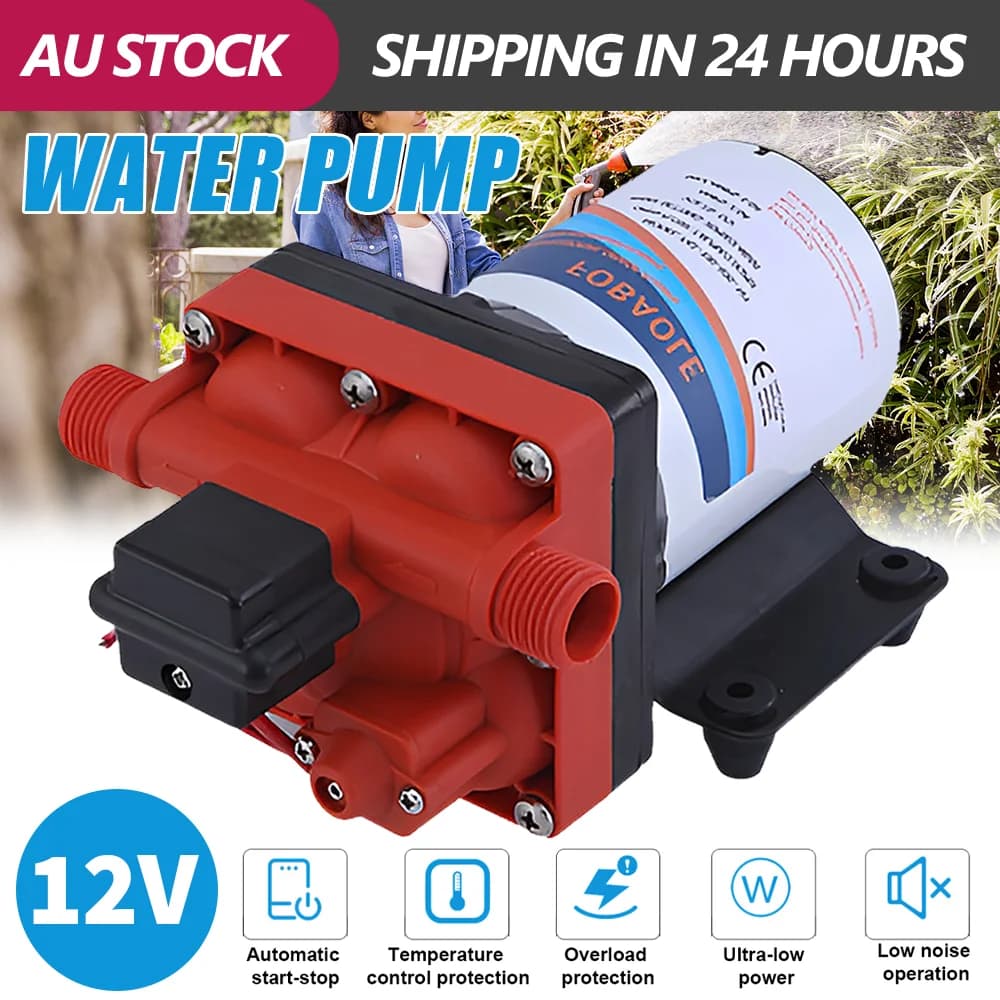 DC electric 12V water heater bathroom booster car wash diaphragm pump water pump