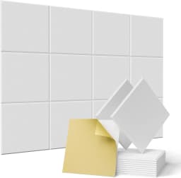 24PCS Acoustic Panels Self-Adhesive,12"X12"X0.4"Sound Proof Foam Panels,Square Sound Panels High Density,Soundproof Wall Panels