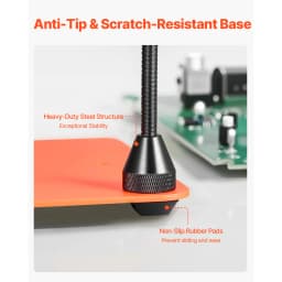 SucceBuy Magnetic Helping Hands Soldering Station 4Tool w/3X LED Magnifying Lamp & Non-Slip Heavy-Duty Base Craft Hobby DIY