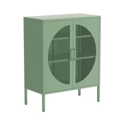 Artiss Green Metal Buffet Sideboard Storage Cabinet with Doors Modern Home Organizer