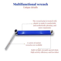 Offset Extension Wrench Set Ratchet Spanner Wrench with Adapter Extender Tool