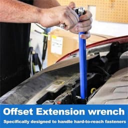 Offset Extension Wrench Set Ratchet Spanner Wrench with Adapter Extender Tool