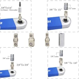 Offset Extension Wrench Set Ratchet Spanner Wrench with Adapter Extender Tool