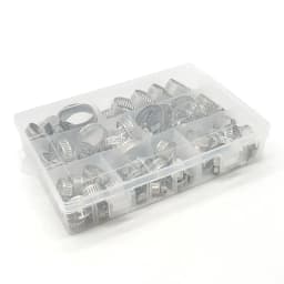 Stainless Steel Adjustable Worm Gear Hose Clamp Assortment Kit Screw Band Fasteners For Pipe Fuel Tube Faucet