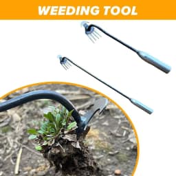 2pcs Stainless Steel Hand Weeder Rake Weeding Weed Remover Puller Manual Tool Garden