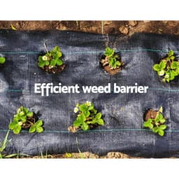 Heavy Duty Woven Weed Control Fabric 1.83x50m Garden Ground Cover Matting For Plants Vegetable Beds Outdoor Landscape Barrier