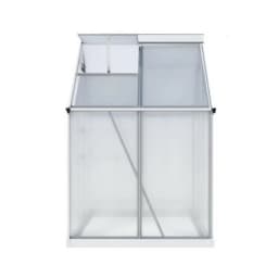 Aluminum Polycarbonate Garden Storage Shed Outdoor Weatherproof Tool House 1.3x1.9x2.0m