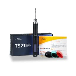 MINIWARE TS21 Precision Soldering Iron Adjustable Temperature 100W 100-450℃ Welding Solder Rework Station Portable Repair Tool