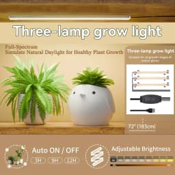 8 Tier Curved shaped Plant Stand with Full Spectrum Grow Lights, Heavy Duty Metal Frame Wood Plant Shelves for Multiple Potted Plants, Indoor Tall Corner Flower Display Rack for Living Room, Balcony, Office