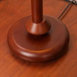 Vintage Glass Table Lamp with Amber Shade, LED Bedside Lamp with Pull Chain Switch, Solid Walnut Wood Base, Plug-in Accent Lamp for Bedroom Living Room Study