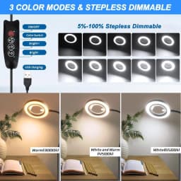 Large 20X 10X Magnifying Glass with Light and Stand 3-in-1 Floor Magnifying Lamp