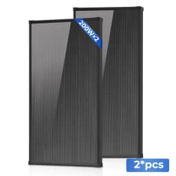 AeternaSol 25.6% Conversion,A+ Solar Panel 18BB N-Type Monocrystalline IP68 PV Module 12V 24V Battery Charger for RV Boat Marine Camper Camping Home Off Grid Solar Power System Outdoor Emergency Backup Travel Trailer Van Caravan Shed Fishing Hunting