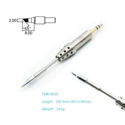 Original TS80 TS80P TS1C Soldering Iron Tip TSB02 BC02 D25 K4 J02 Cordless Soldering Station Welding Tips Ceramic Heating Core