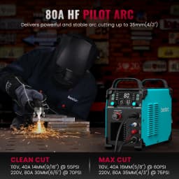 Bestarc Plasma Cutter Machine BTC800DP Pilot Arc 9th Gen 80A Digital Screen Display 220V 380V Plasma Cutter