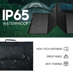PORIYA 12V 300W Folding Solar Panel Blanket Flexible Solar Mat Mono Charging Power USB