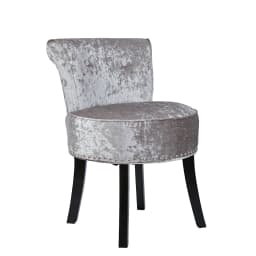 Luxury Velvet Vanity Stool,Padded Makeup Chair with Sponge Foam Cushion,Wood Legs, Bedroom Accent Seat for Dressing Table