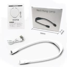 USB Mini Desklamp Book Lights Stepless Dimming Sports Halterneck Light 360-degree Adjustment Work Lamp Hands Free