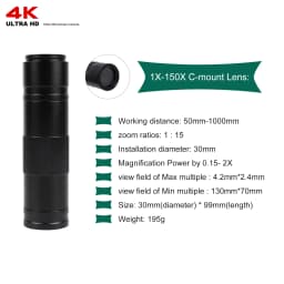 IMX415 4K 300x Digital Microscope For Soldering Recording 48MP Industrial Electronics Microscope Phone Repair Jewelry Repair