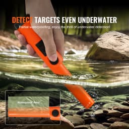 SucceBuy Metal Detector Pinpointer IP66/IP68 Waterproof Handheld Pin Pointer Wand 1.96"/4.5" Detection Depth 3 Modes