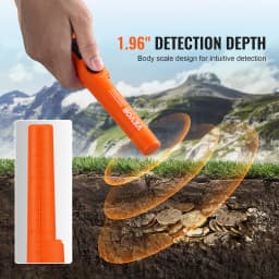SucceBuy Metal Detector Pinpointer IP66/IP68 Waterproof Handheld Pin Pointer Wand 1.96"/4.5" Detection Depth 3 Modes
