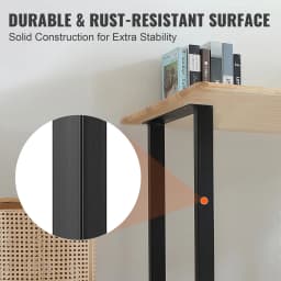 SucceBuy 2pcs 28 in Table Legs Adjustable Furniture Legs Square Reinforced Steel Office Table leg Max Load 1000 lbs For Home DIY