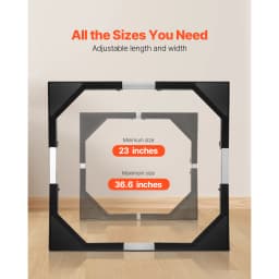 SucceBuy 1200 lbs Fridge Stand Mobile Base with 8 Locking Twin Wheels 23-36.6in Adjustable Furniture Dolly for Washing Machine