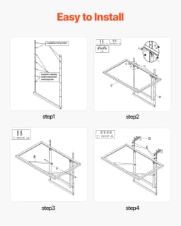 SucceBuy Balcony Hanging Table Metal Folding Balcony Railing Table Outdoor Balcony Bar Table for Railings Serving Table