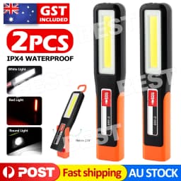 2PCS Rechargeable LED Magnetic Work Light Cordless COB Inspection Lamp Torch AU