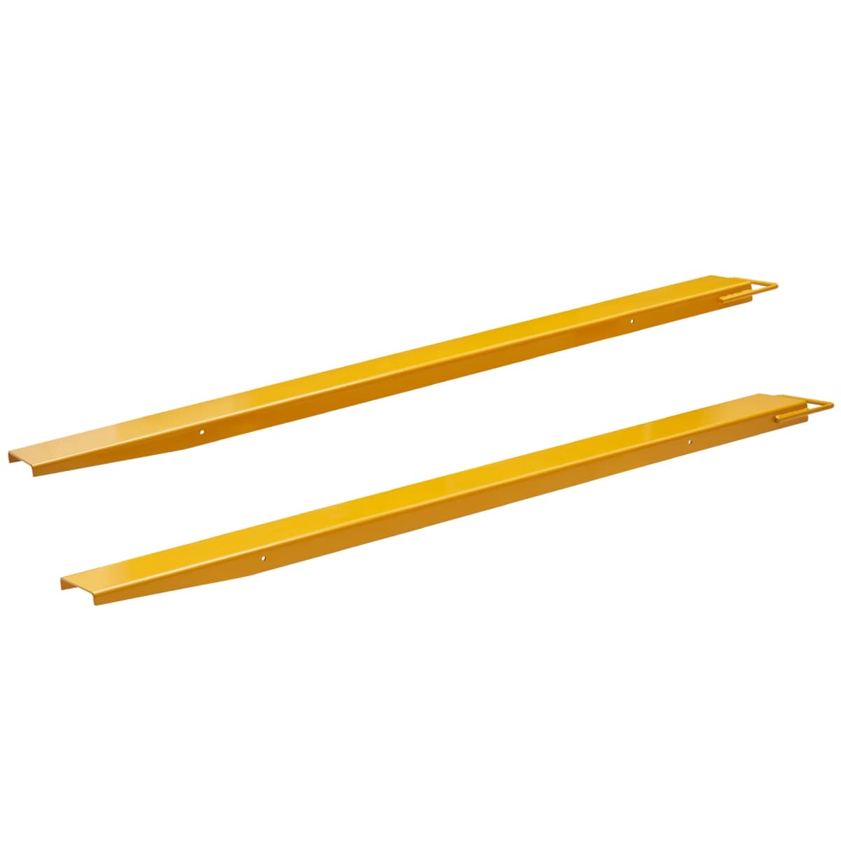SucceBuy Pallet Fork Extensions Heavy Carbon Steel Fork Extensions 1 Pair Fork Attachments for Forklift Truck Yellow 4000 lbs