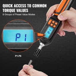 SucceBuy 1/4" Digital Torque Screwdriver Drive Screwdriver Torque Wrench with Bits & Case Electrician Torque Screwdriver