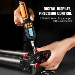 SucceBuy 1/4" Digital Torque Screwdriver Drive Screwdriver Torque Wrench with Bits & Case Electrician Torque Screwdriver