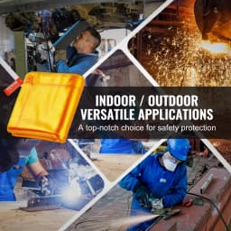 SucceBuy Welding Screen with Frame 6' x 6' Welding Curtain Screen Flame Resistant Vinyl Welding Protection Screen