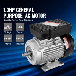 SucceBuy 2.2 KW Electric Motor 2800rpm Air Compressor Motor Single Phase 24mm Keyed Shaft CW/CCW Rotation for General Equipment