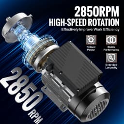 SucceBuy 2.2 KW Electric Motor 2800rpm Air Compressor Motor Single Phase 24mm Keyed Shaft CW/CCW Rotation for General Equipment