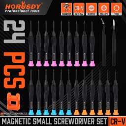 HORUSDY 24-Piece Magnetic Small Screwdrivers Set Precision Eyeglass Phone Watch