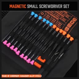 HORUSDY 24-Piece Magnetic Small Screwdrivers Set Precision Eyeglass Phone Watch