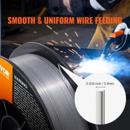 SucceBuy 0.035 Inch Flux Cored Welding Wire Carbon Steel Iron MIG Welding Machine Welder Accessories For Soldering