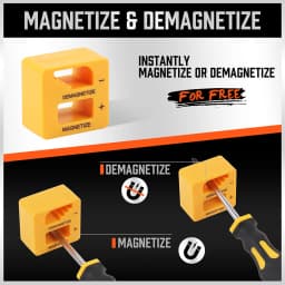 HORUSDY 11-Piece Magnetic Screwdriver Set Phillips Flat Head Tip with Magnetizer