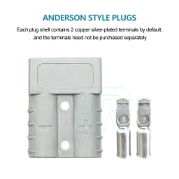 10X Anderson Style Plug Connectors 50 AMP 6AWG 12-24V DC Power Tool AU