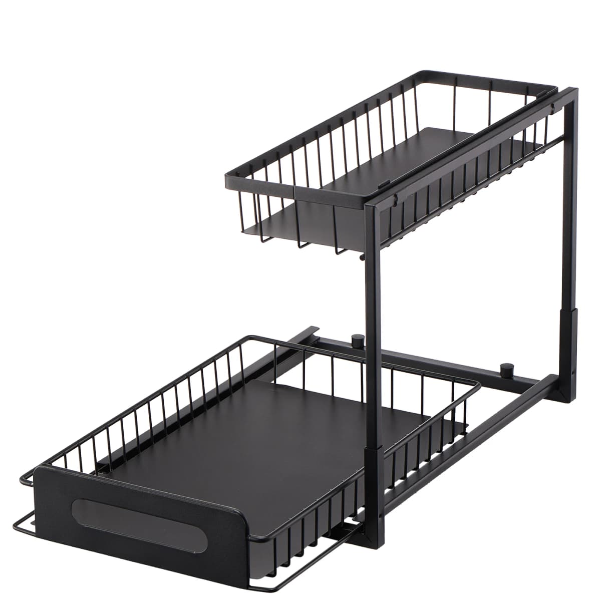 SucceBuy 2Tier Pull Out Cabinet Organizer Under Sink Organizer Slide Out Drawer Cabinet Organizer Sliding Storage Shelf